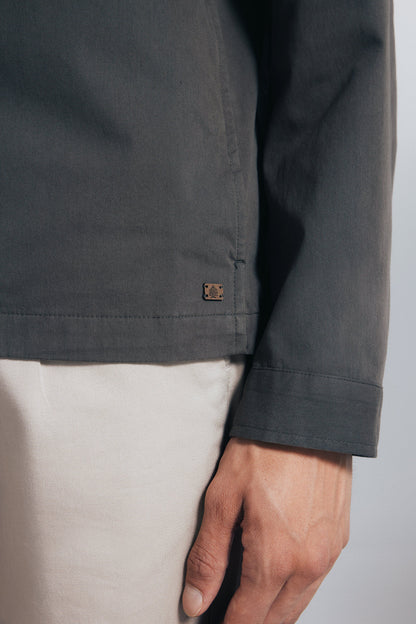 Springfield_Green_Cotton Overshirt_2832249_91_06