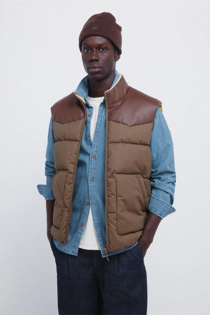 Springfield_0_Contrast Puffer Gilet_2832265_90_01