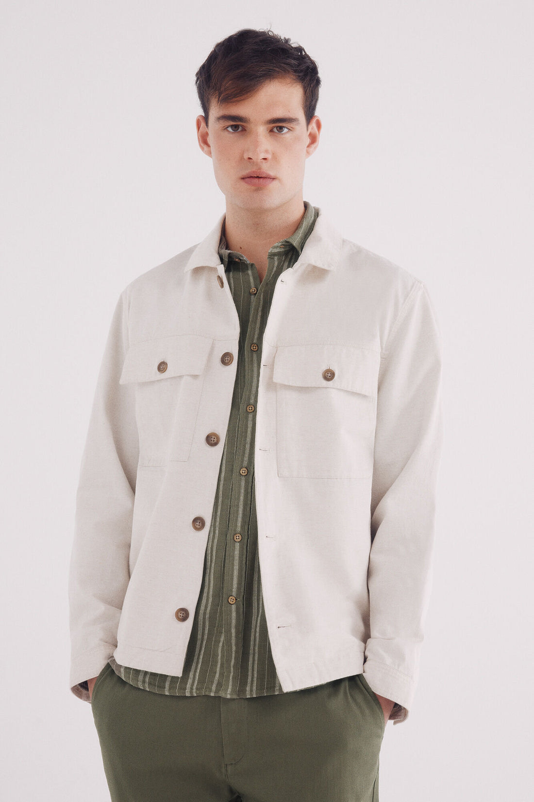 Springfield_Linen-Cotton Overshirt_2839445_97_01