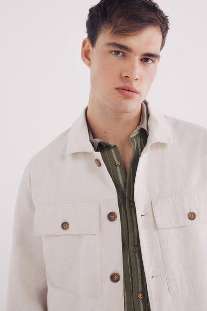 Springfield_Linen-Cotton Overshirt_2839445_97_02