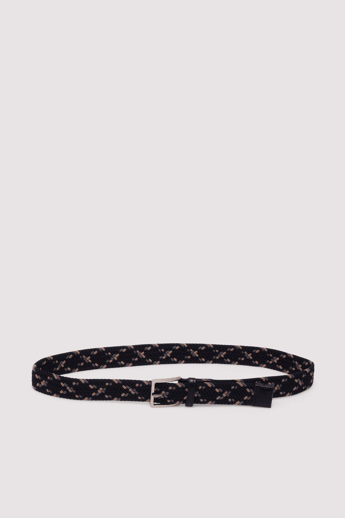 Springfield_Black_Multicoloured Woven Belt_2862813_01_01