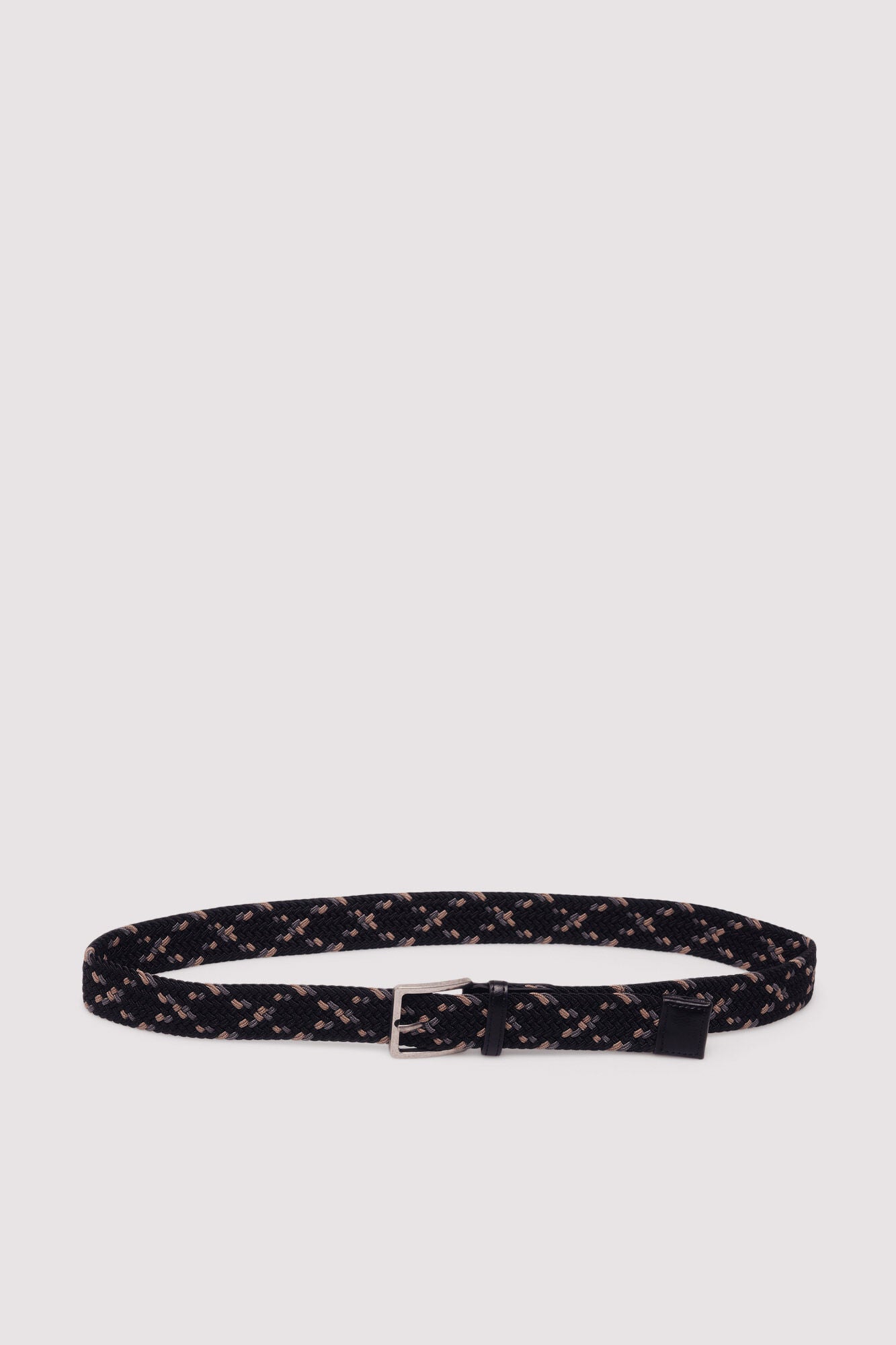 Springfield_Black_Multicoloured Woven Belt_2862813_01_01