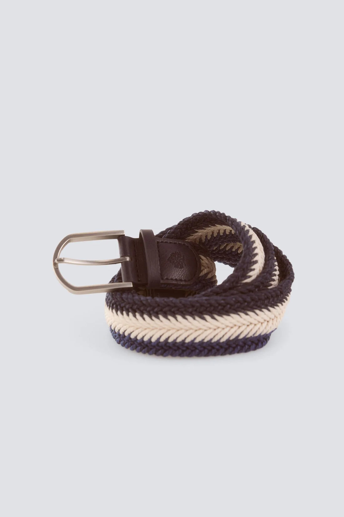 Springfield Blue Men Herringbone Braided Belt SKU: 2863261_11 Image 02