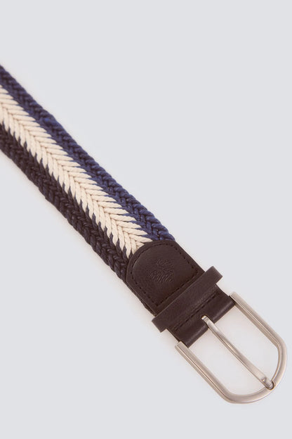 Springfield Blue Men Herringbone Braided Belt SKU: 2863261_11 Image 04