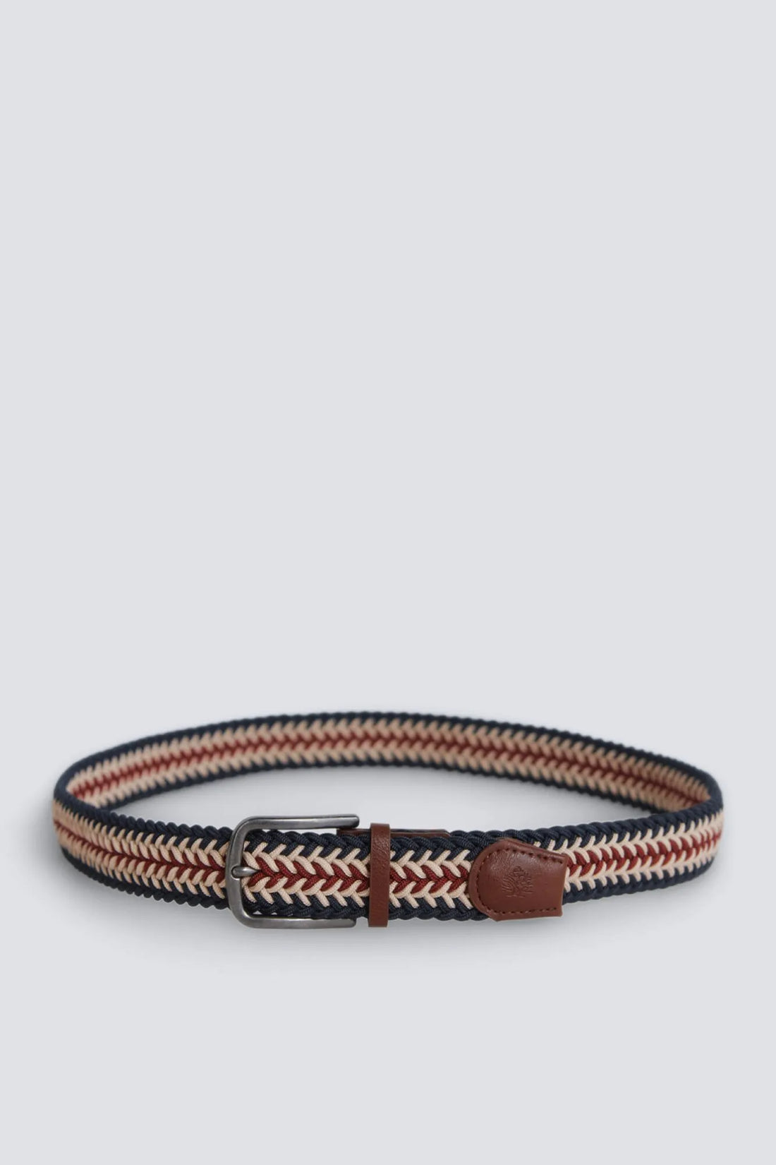Springfield Blue Men Multicoloured Braided Belt SKU: 2863262_10 Image 01