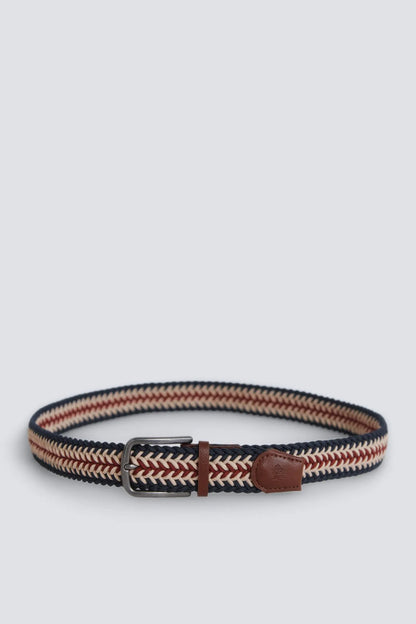 Springfield Blue Men Multicoloured Braided Belt SKU: 2863262_10 Image 01