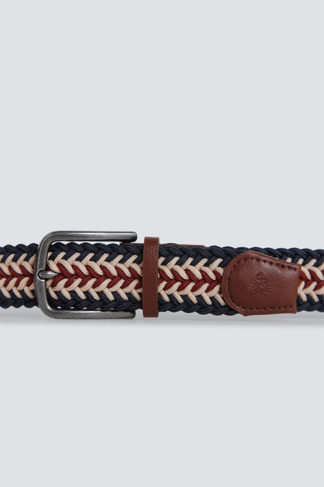 Springfield Blue Men Multicoloured Braided Belt SKU: 2863262_10 Image 03