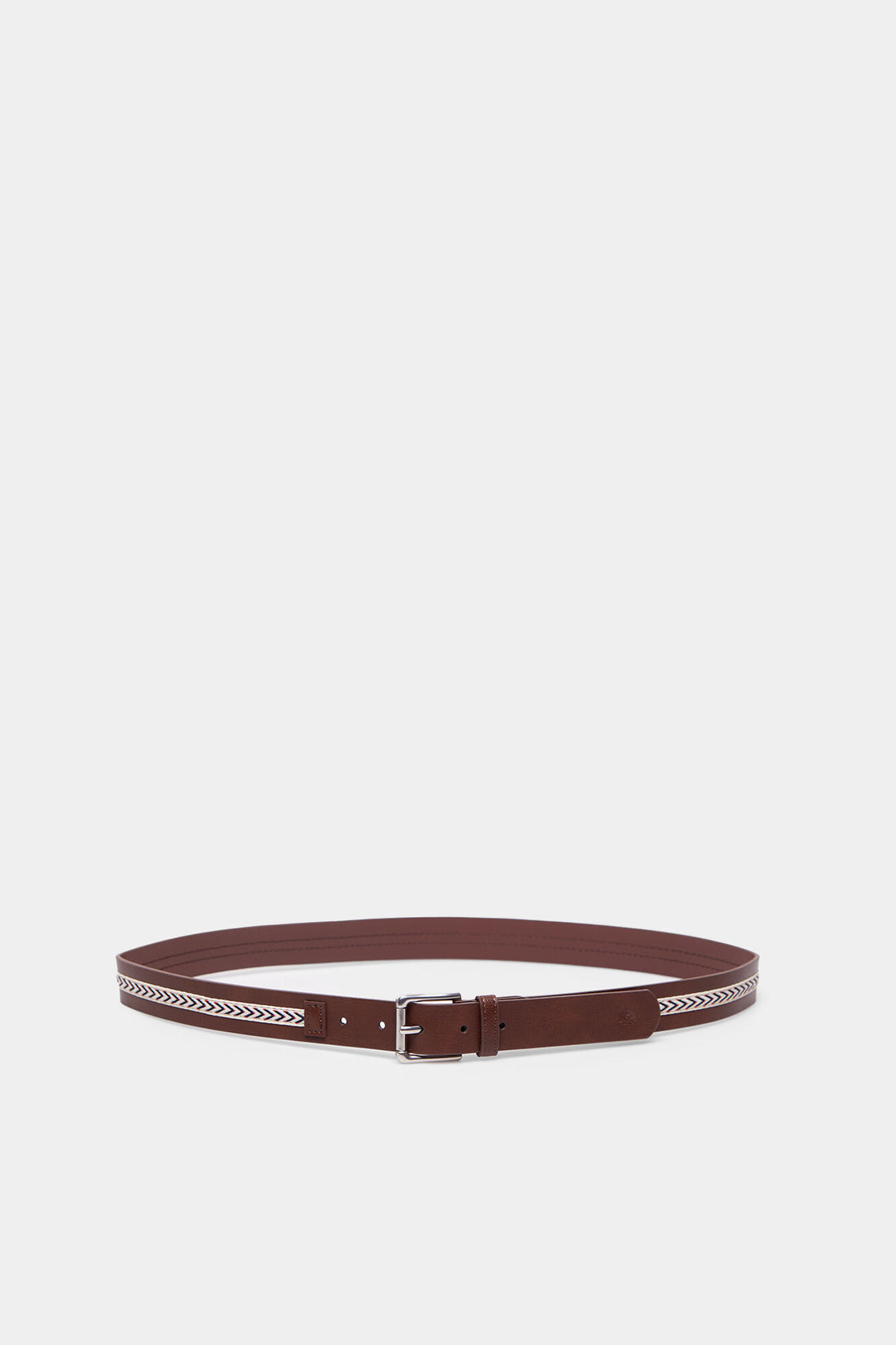 Thin Brown Belt With Design_2867125_33_01