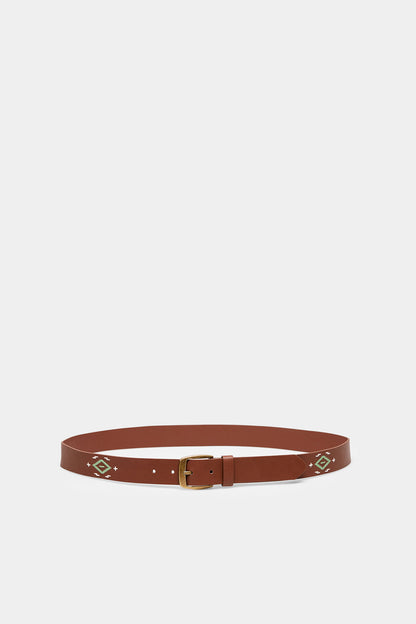Thin Brown Belt With Design_2867126_33_03