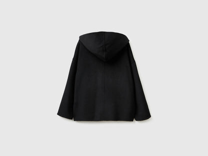 Benetton_Black_Jacket with Hood in Wool Blend_28F7DN08M_100_06