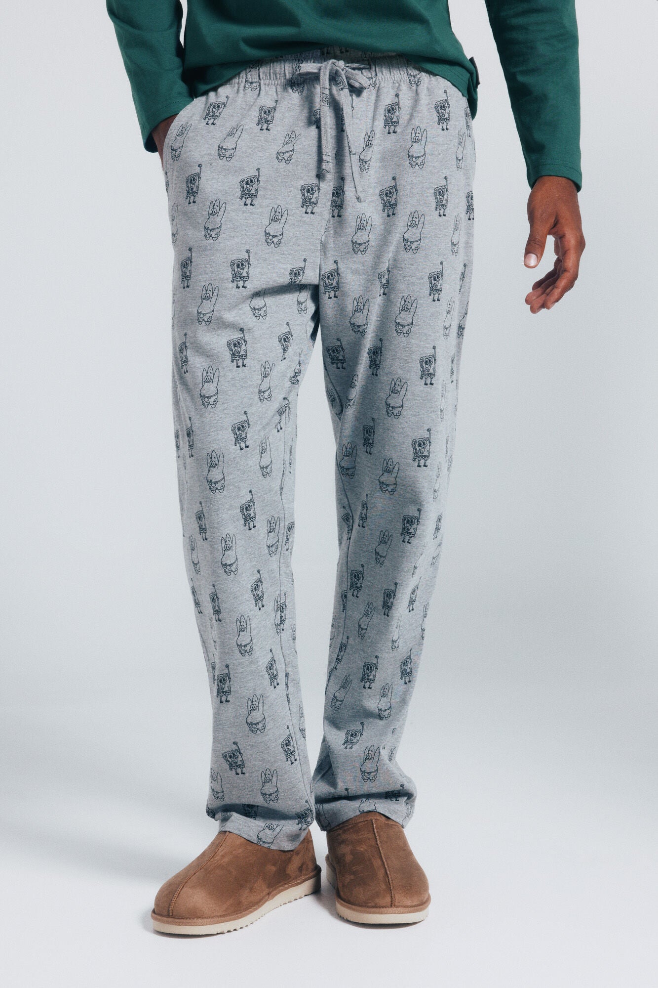 Springfield_Green_Spongebob Long Pajamas_2922748_22_07