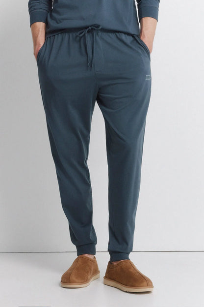 Springfield Blue Men Long Basic Pyjamas SKU: 2923632_83 Image 06