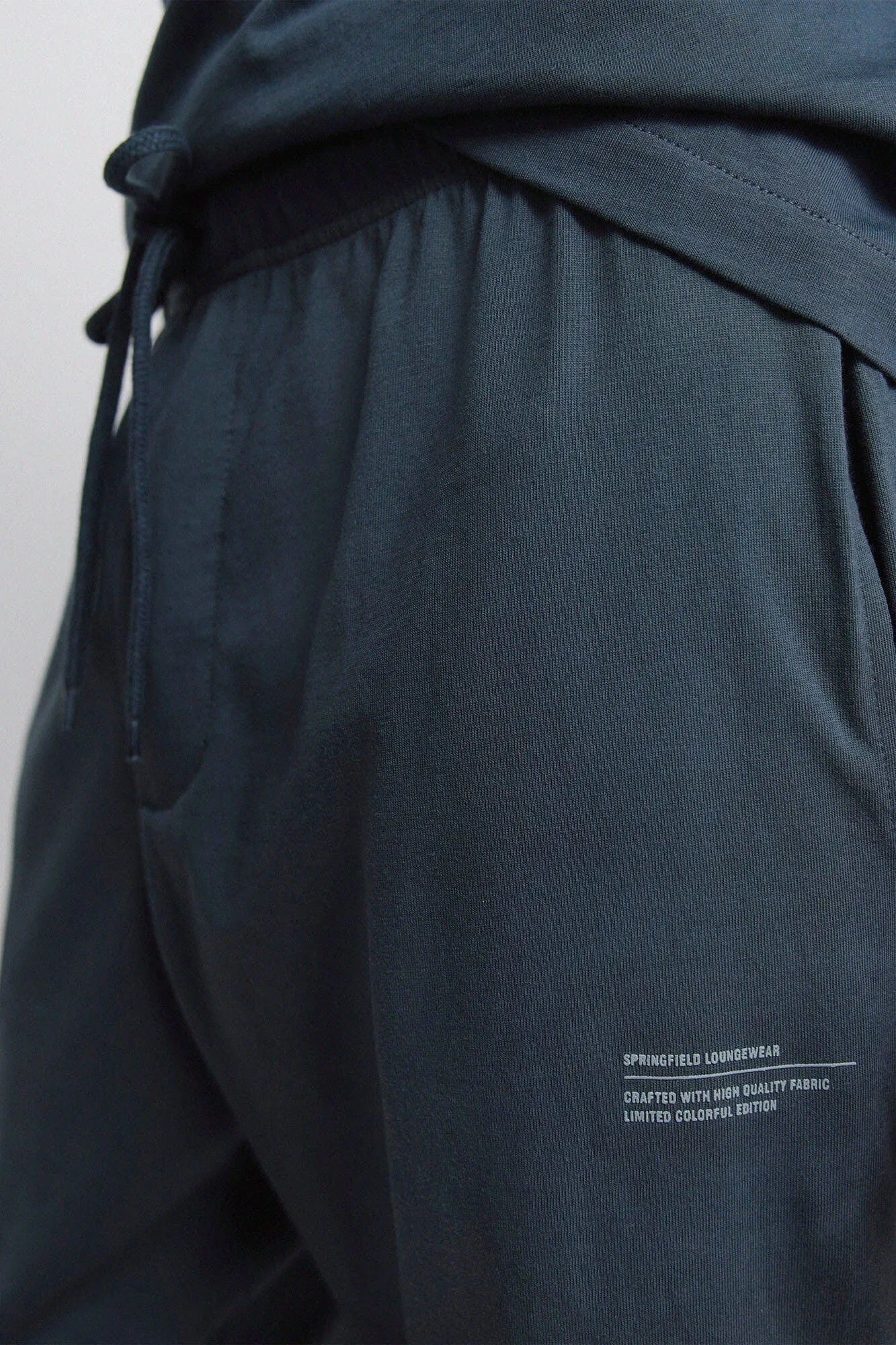 Springfield Blue Men Long Basic Pyjamas SKU: 2923632_83 Image 07
