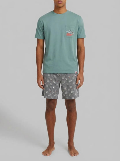 Springfield Green Men Short Pyjamas Tom &amp; Jerry SKU: 2923635_22 Image 00