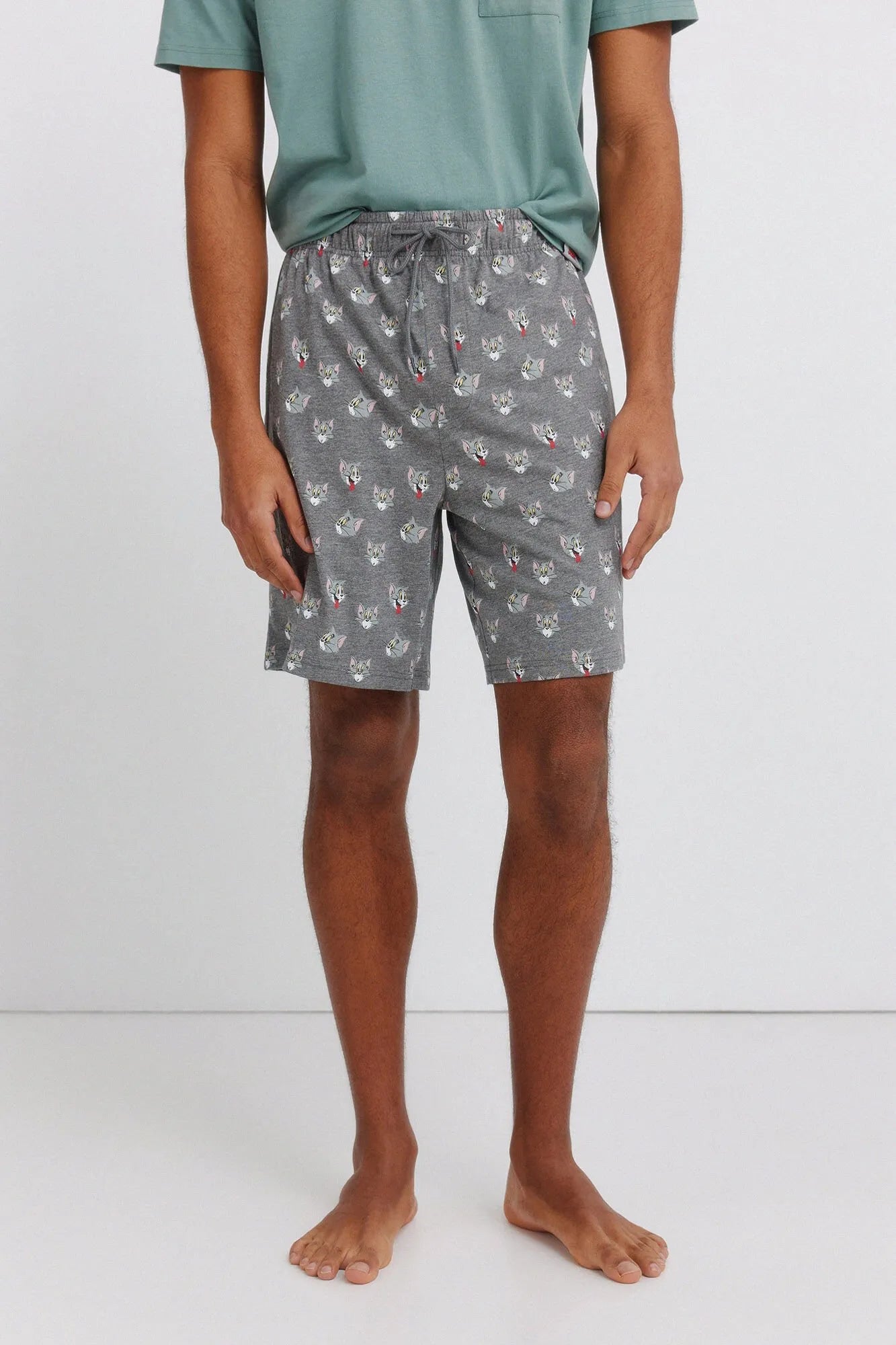 Springfield Green Men Short Pyjamas Tom &amp; Jerry SKU: 2923635_22 Image 04