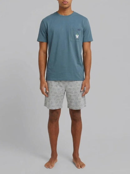 Springfield Blue Men Short Pyjamas Sherk SKU: 2923636_87 Image 00