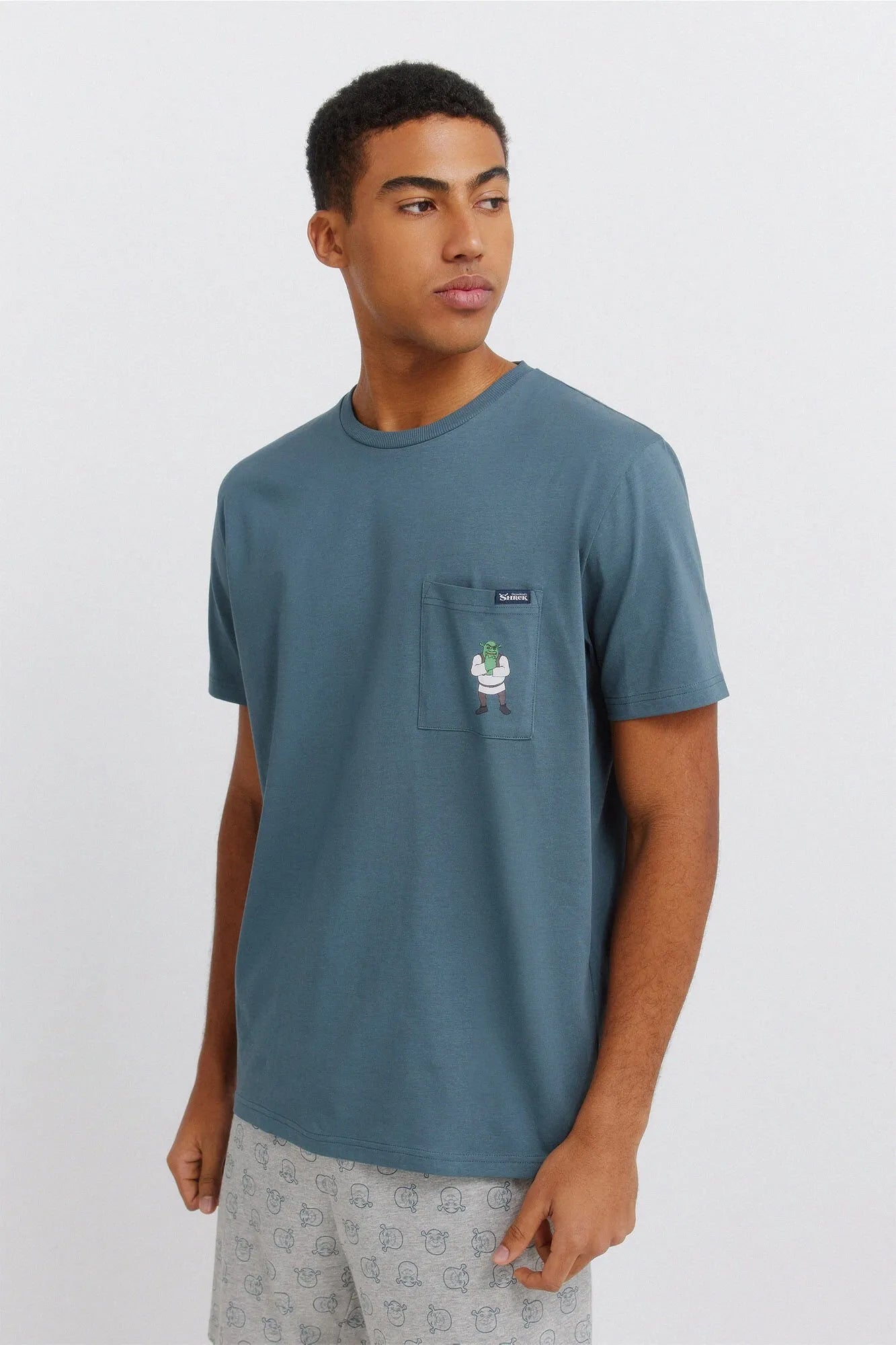 Springfield Blue Men Short Pyjamas Sherk SKU: 2923636_87 Image 02