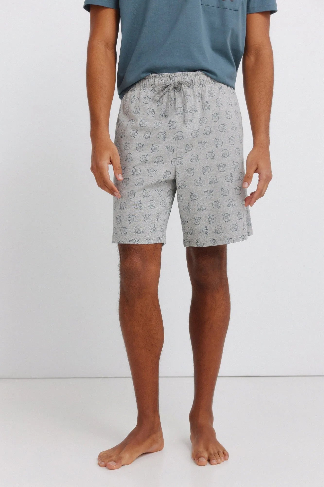Springfield Blue Men Short Pyjamas Sherk SKU: 2923636_87 Image 04