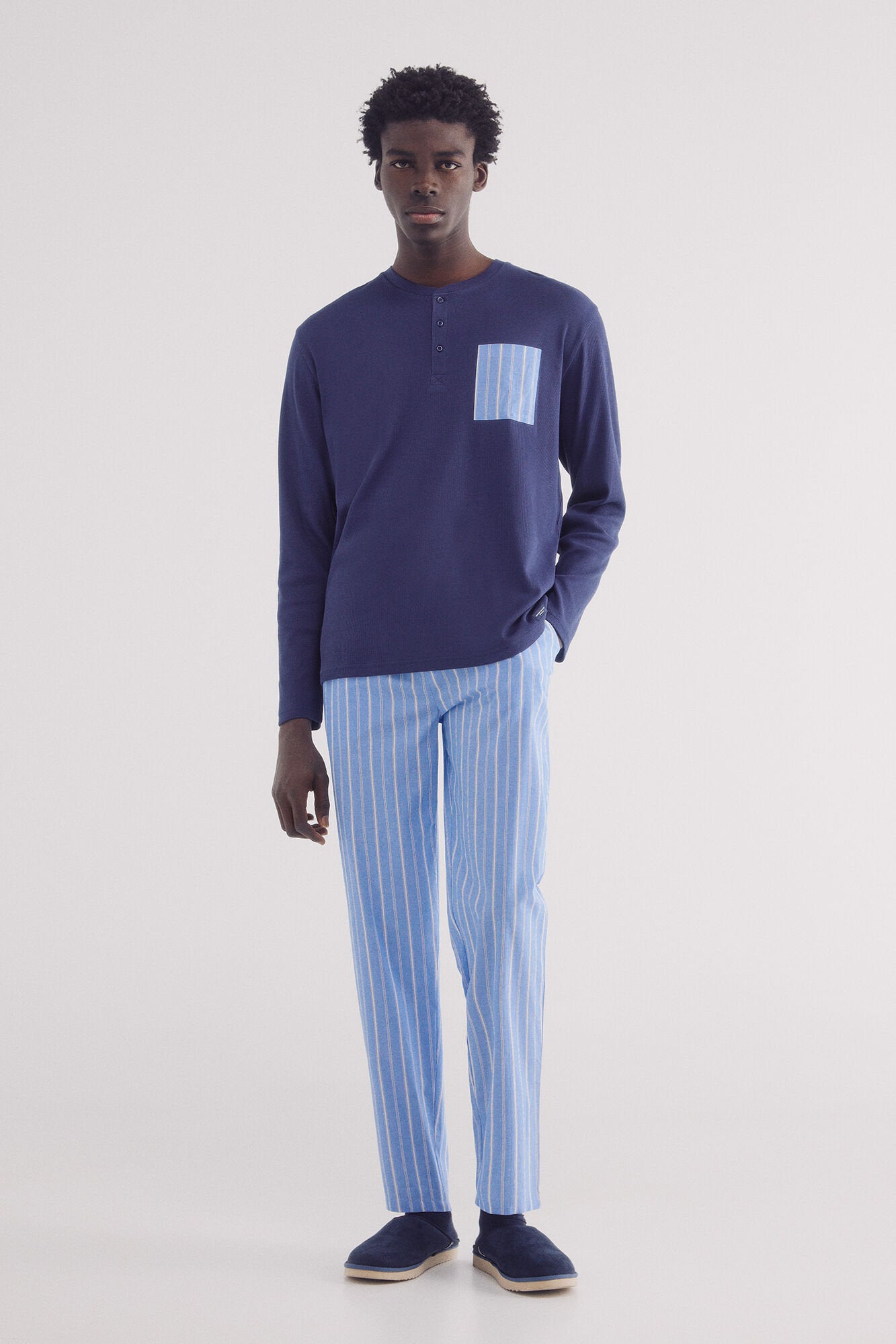 Springfield_Long Pajama Trouser with Blue Striped_2929472_11_01