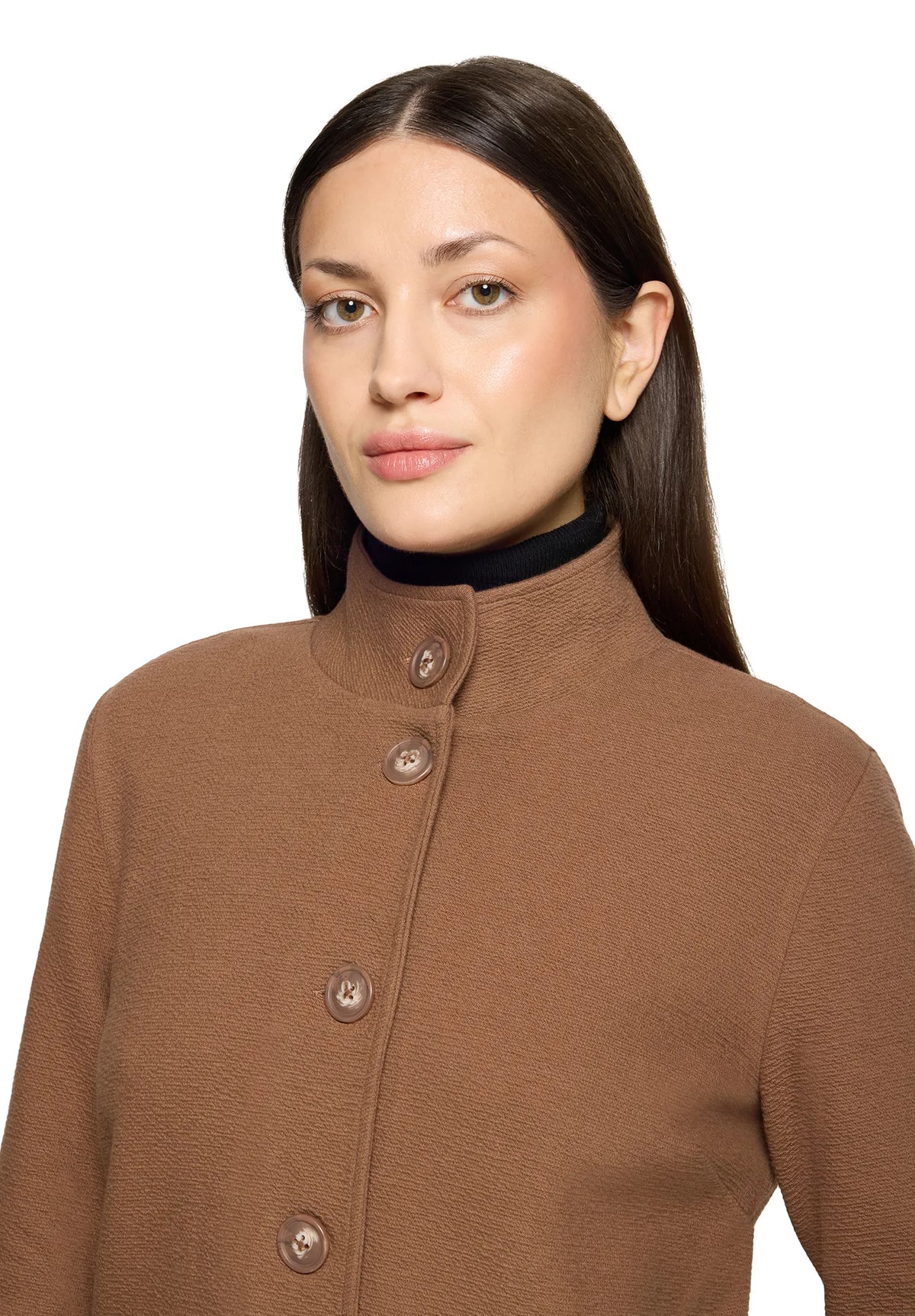 Betty Barclay Dark Coffee Women Sweatshirt Jacket SKU: 2950-1709_7048 Image 04