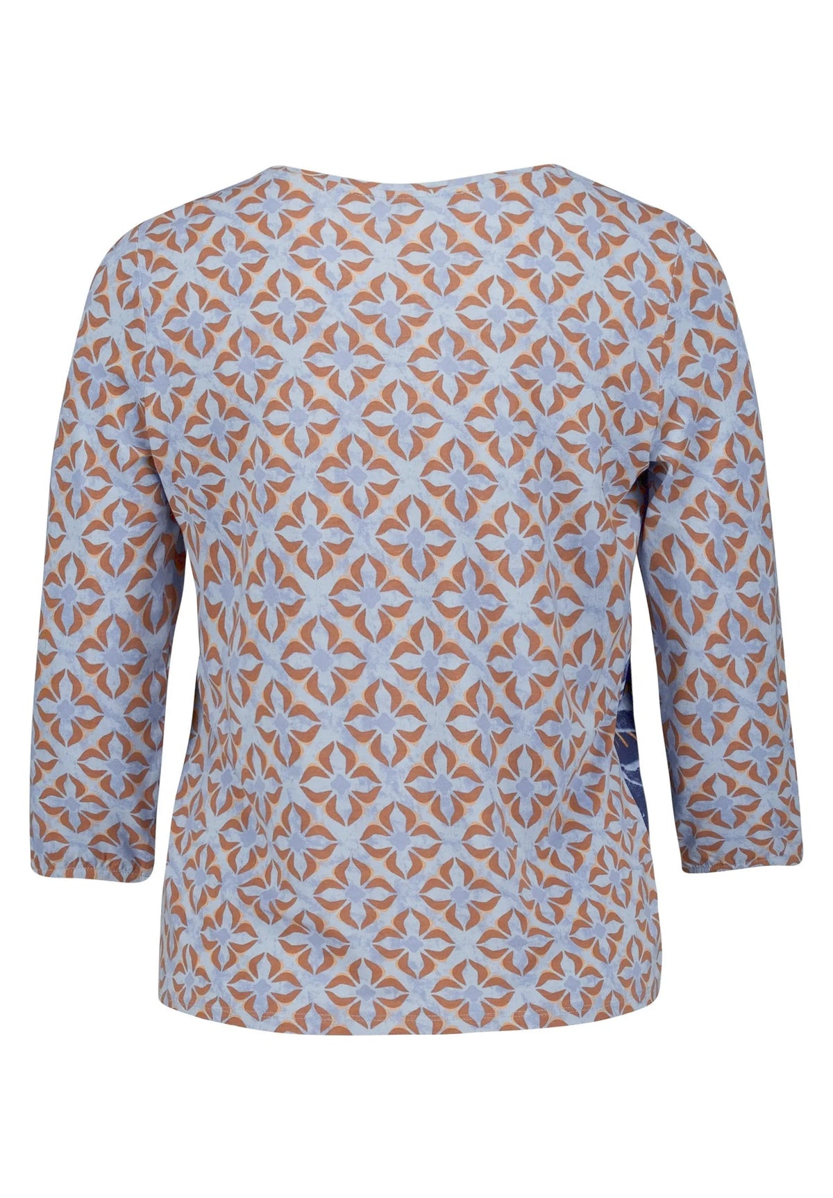 Betty Barclay Blue/Brown Women Oversized Top SKU: 2952-1715_8870 Image 07