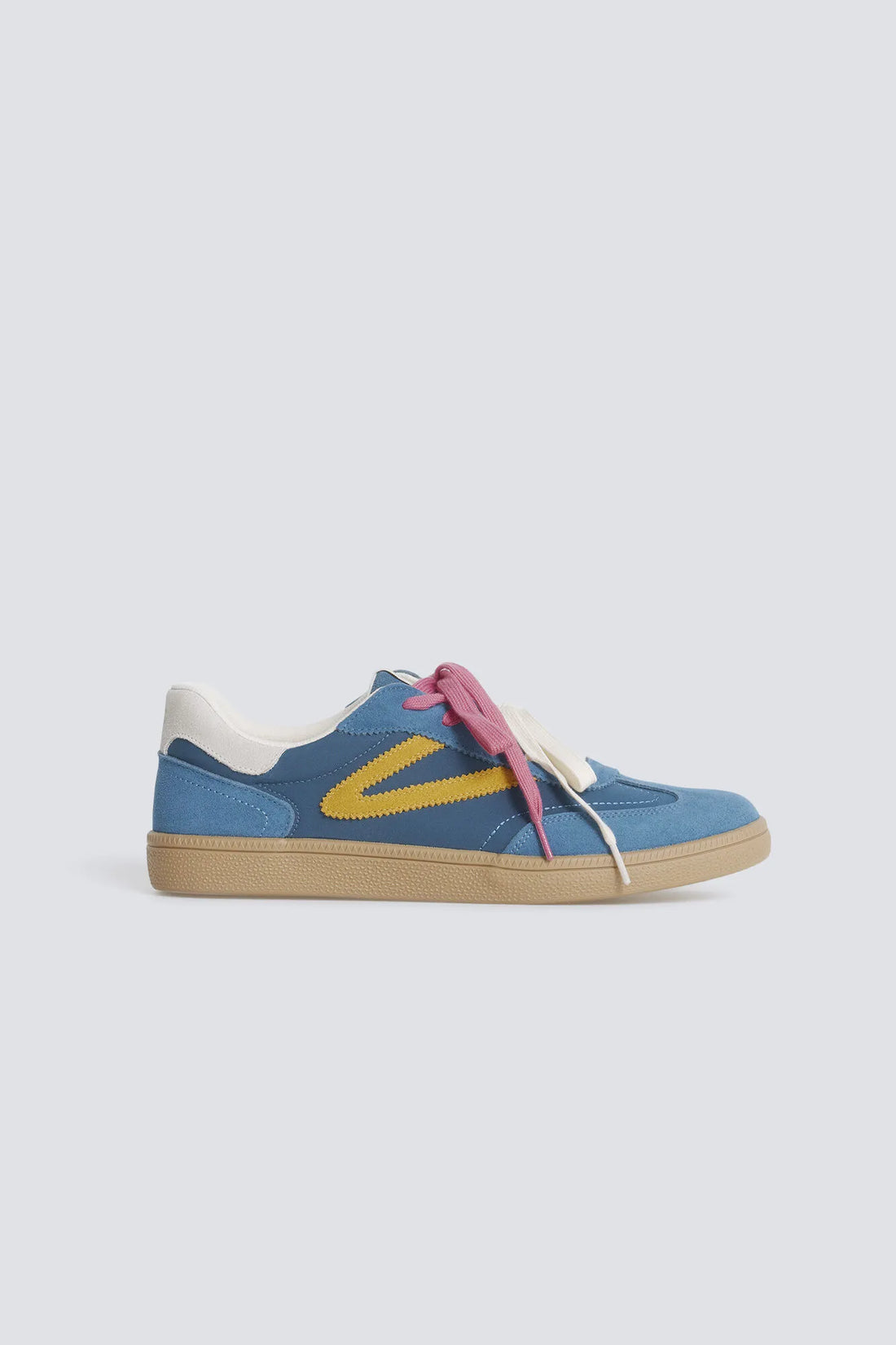 Springfield Blue Men Leather Retro Sneaker SKU: 2993183_12 Image 01