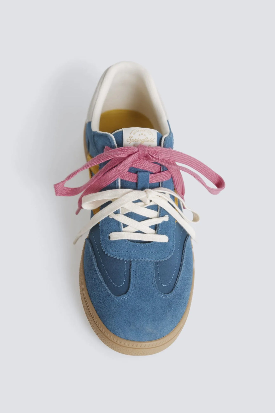 Springfield Blue Men Leather Retro Sneaker SKU: 2993183_12 Image 02