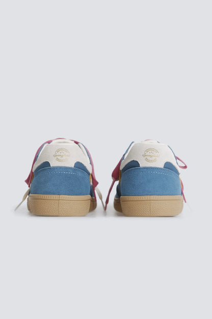Springfield Blue Men Leather Retro Sneaker SKU: 2993183_12 Image 04