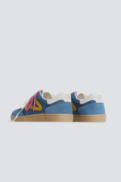 Springfield Blue Men Leather Retro Sneaker SKU: 2993183_12 Image 05