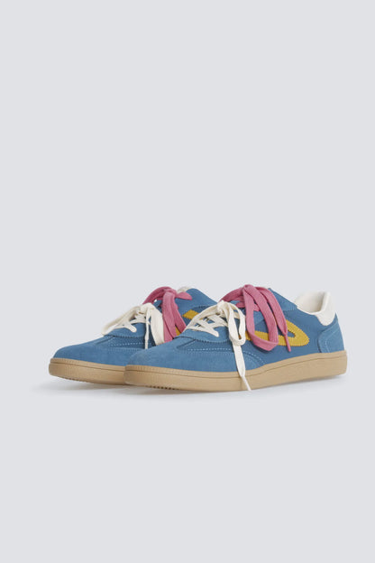 Springfield Blue Men Leather Retro Sneaker SKU: 2993183_12 Image 07
