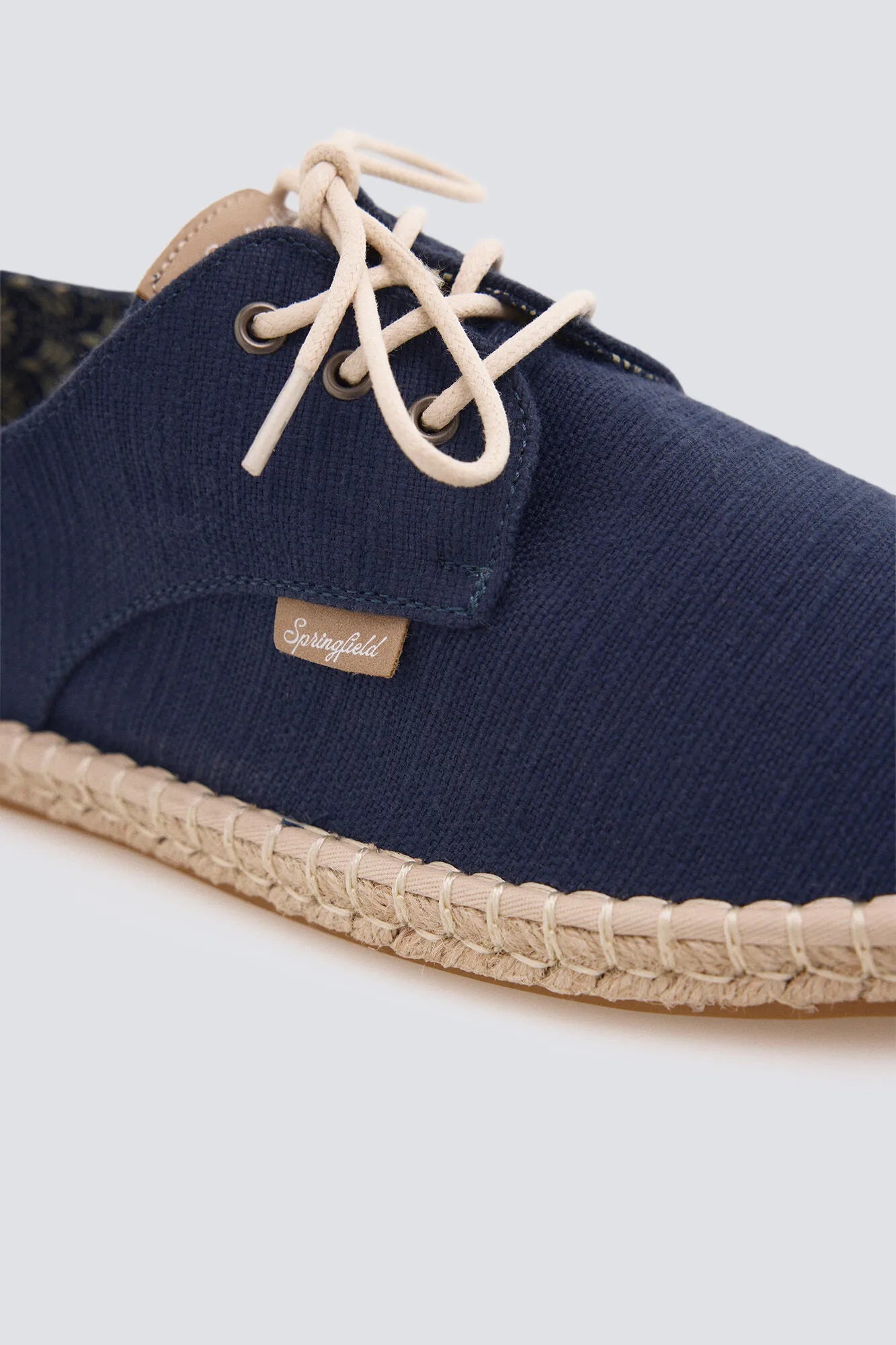 Springfield Blue Men Rustic Lace-Up Espadrille SKU: 2993193_12 Image 03