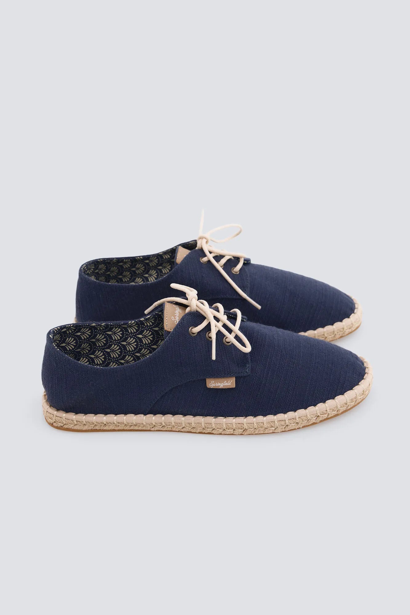 Springfield Blue Men Rustic Lace-Up Espadrille SKU: 2993193_12 Image 04