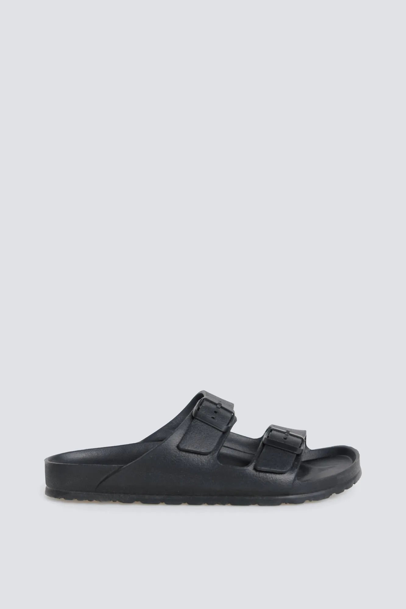 Springfield Black Men Rubber Buckle Sandal SKU: 2993195_01 Image 01