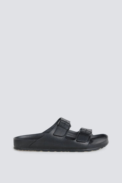 Springfield Black Men Rubber Buckle Sandal SKU: 2993195_01 Image 01