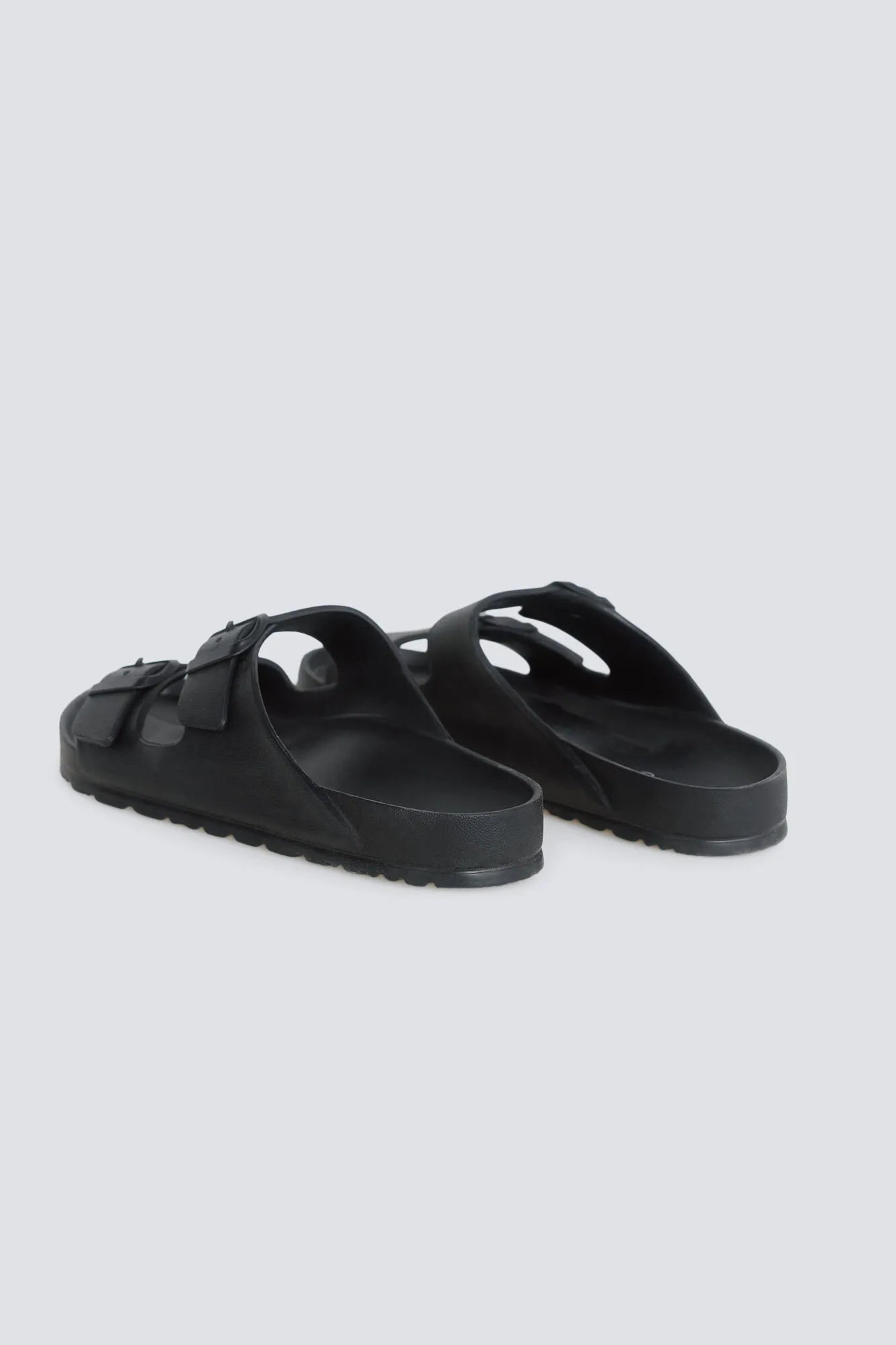 Springfield Black Men Rubber Buckle Sandal SKU: 2993195_01 Image 05
