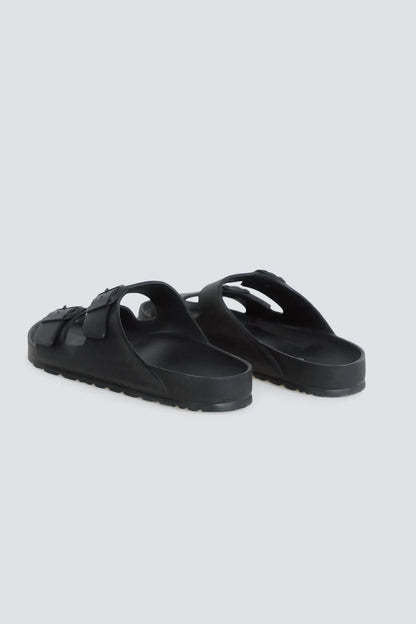 Springfield Black Men Rubber Buckle Sandal SKU: 2993195_01 Image 05