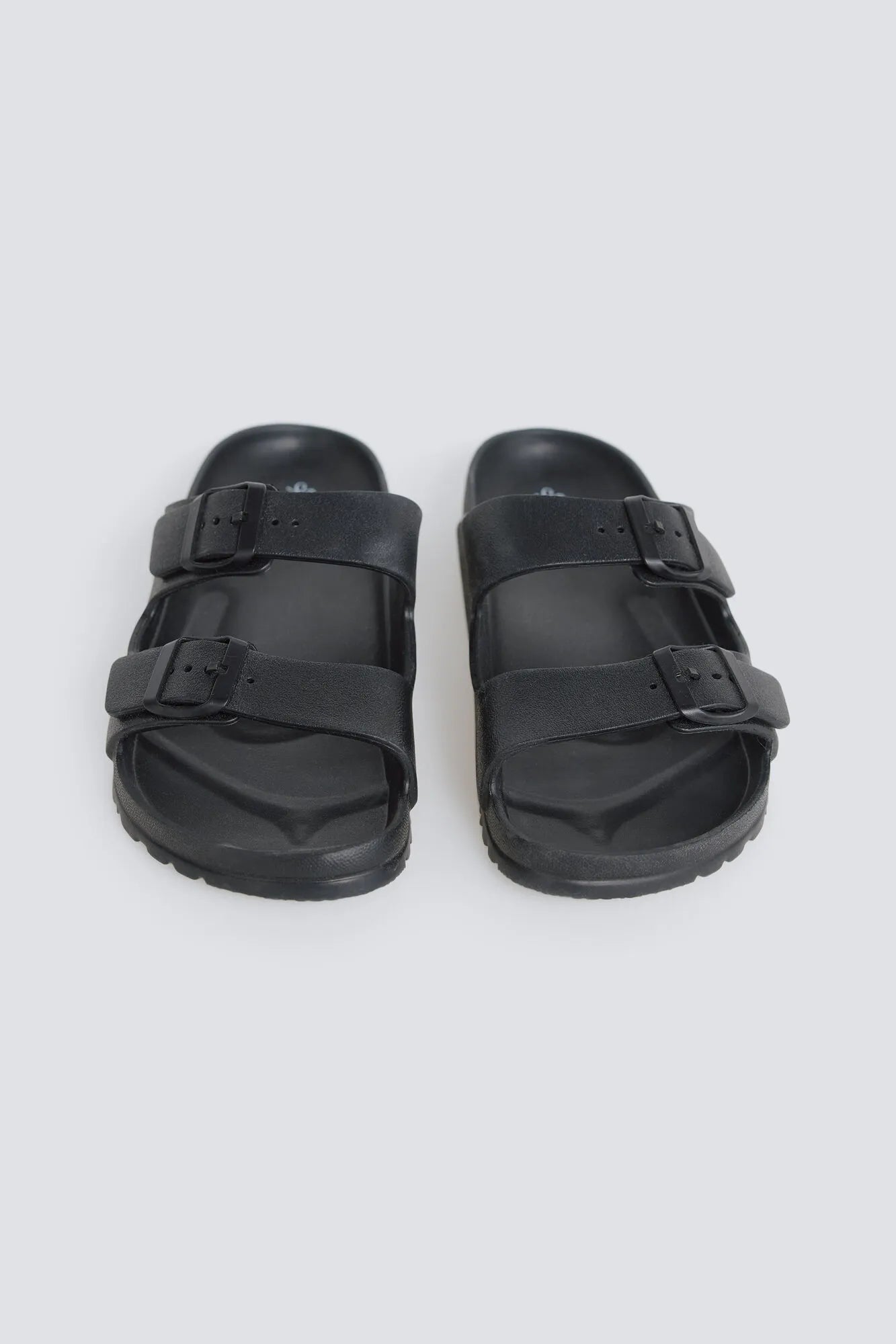 Springfield Black Men Rubber Buckle Sandal SKU: 2993195_01 Image 07