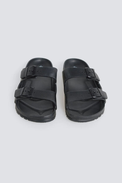 Springfield Black Men Rubber Buckle Sandal SKU: 2993195_01 Image 07