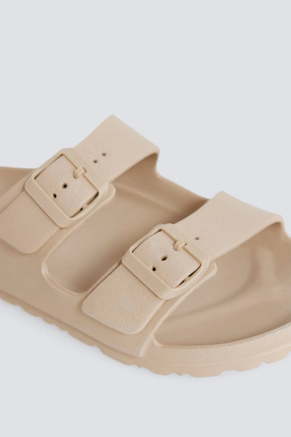Springfield Beige Men Rubber Buckle Sandal SKU: 2993195_54 Image 04
