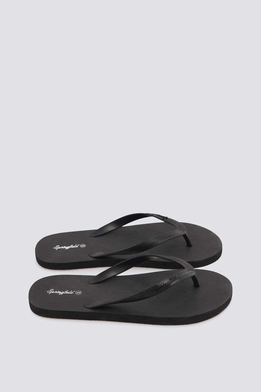 Springfield Black Men Toe Post Sandal SKU: 2993197_01 Image 01