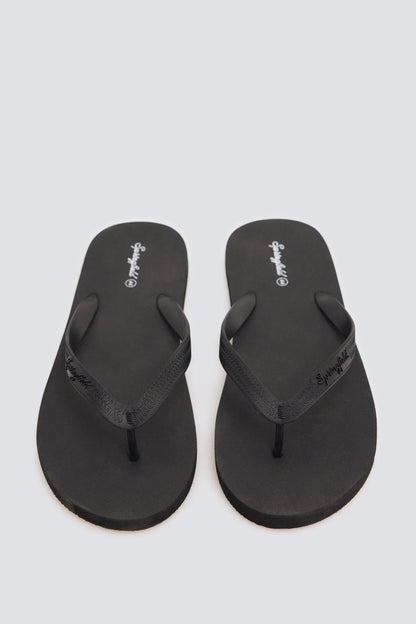 Springfield Black Men Toe Post Sandal SKU: 2993197_01 Image 02