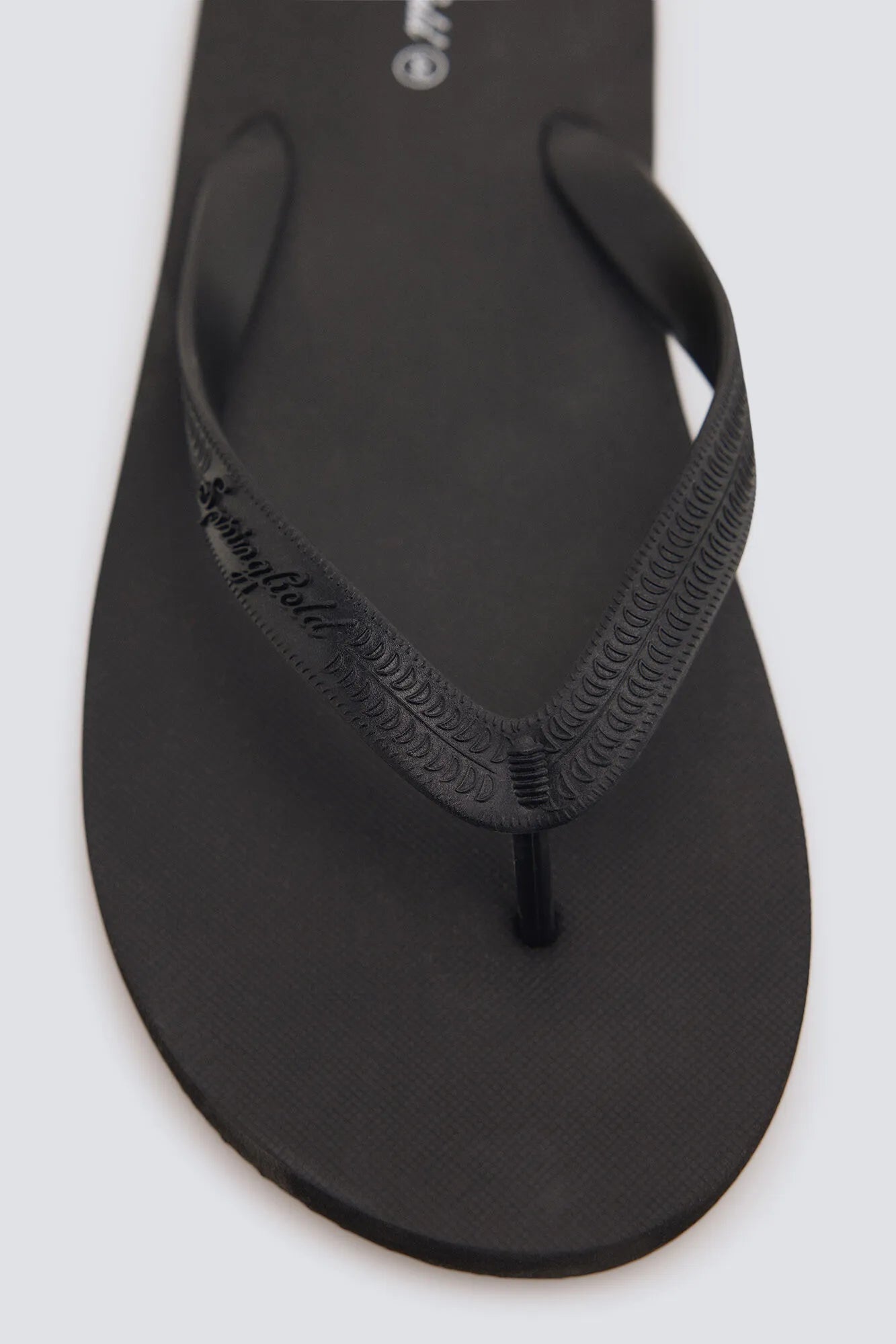 Springfield Black Men Toe Post Sandal SKU: 2993197_01 Image 05