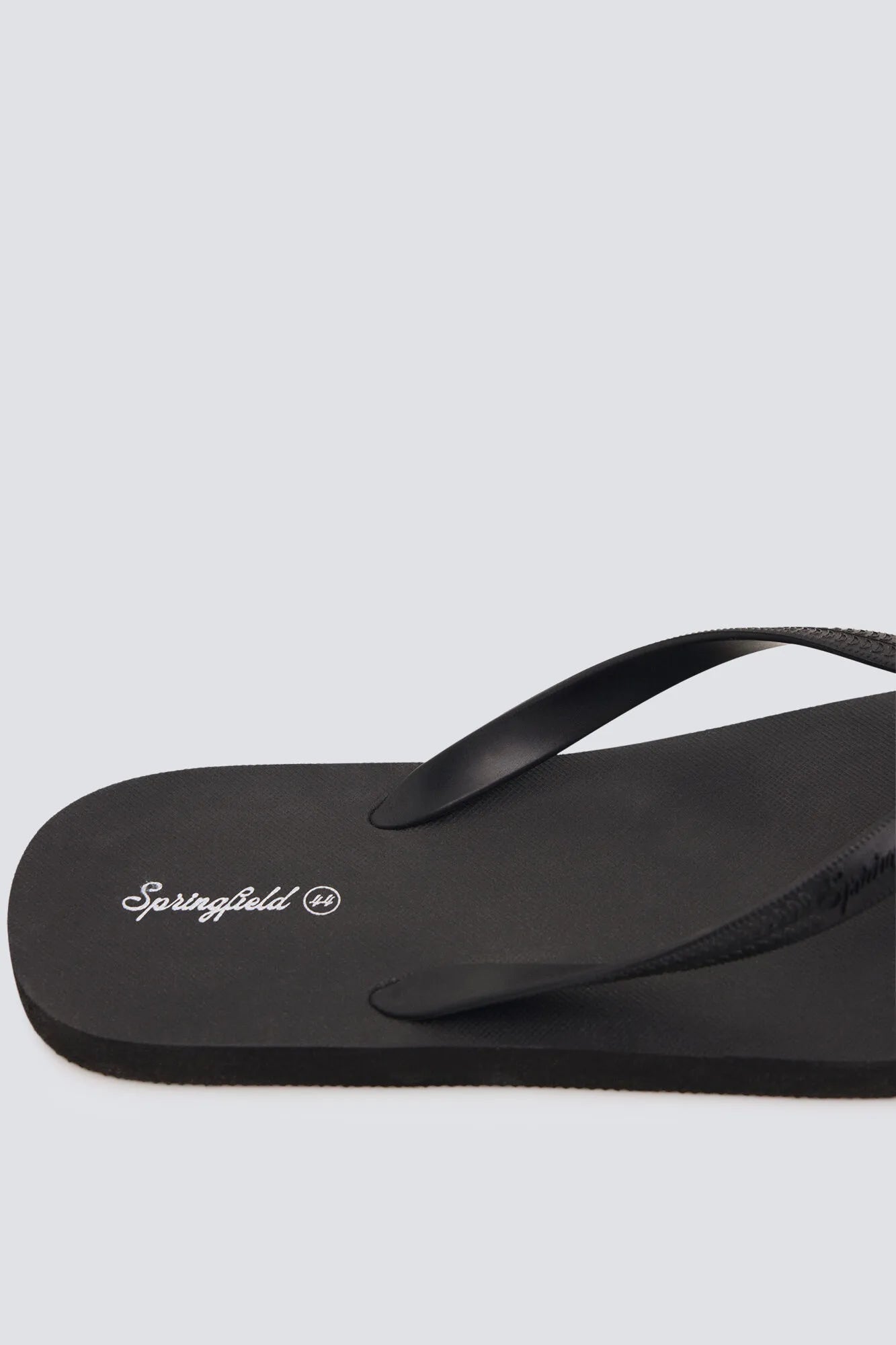 Springfield Black Men Toe Post Sandal SKU: 2993197_01 Image 06