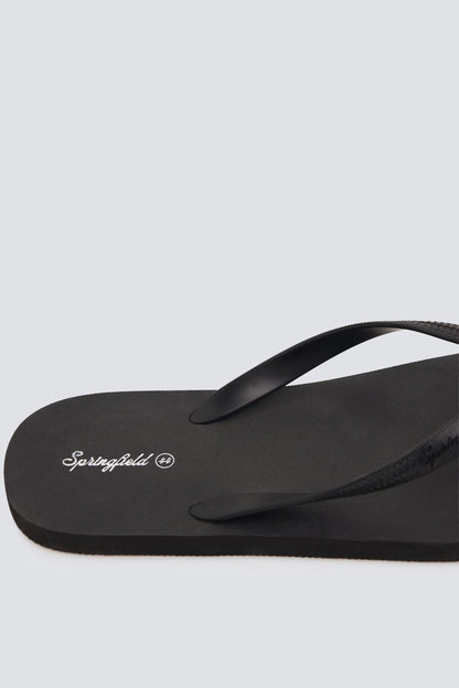 Springfield Black Men Toe Post Sandal SKU: 2993197_01 Image 06
