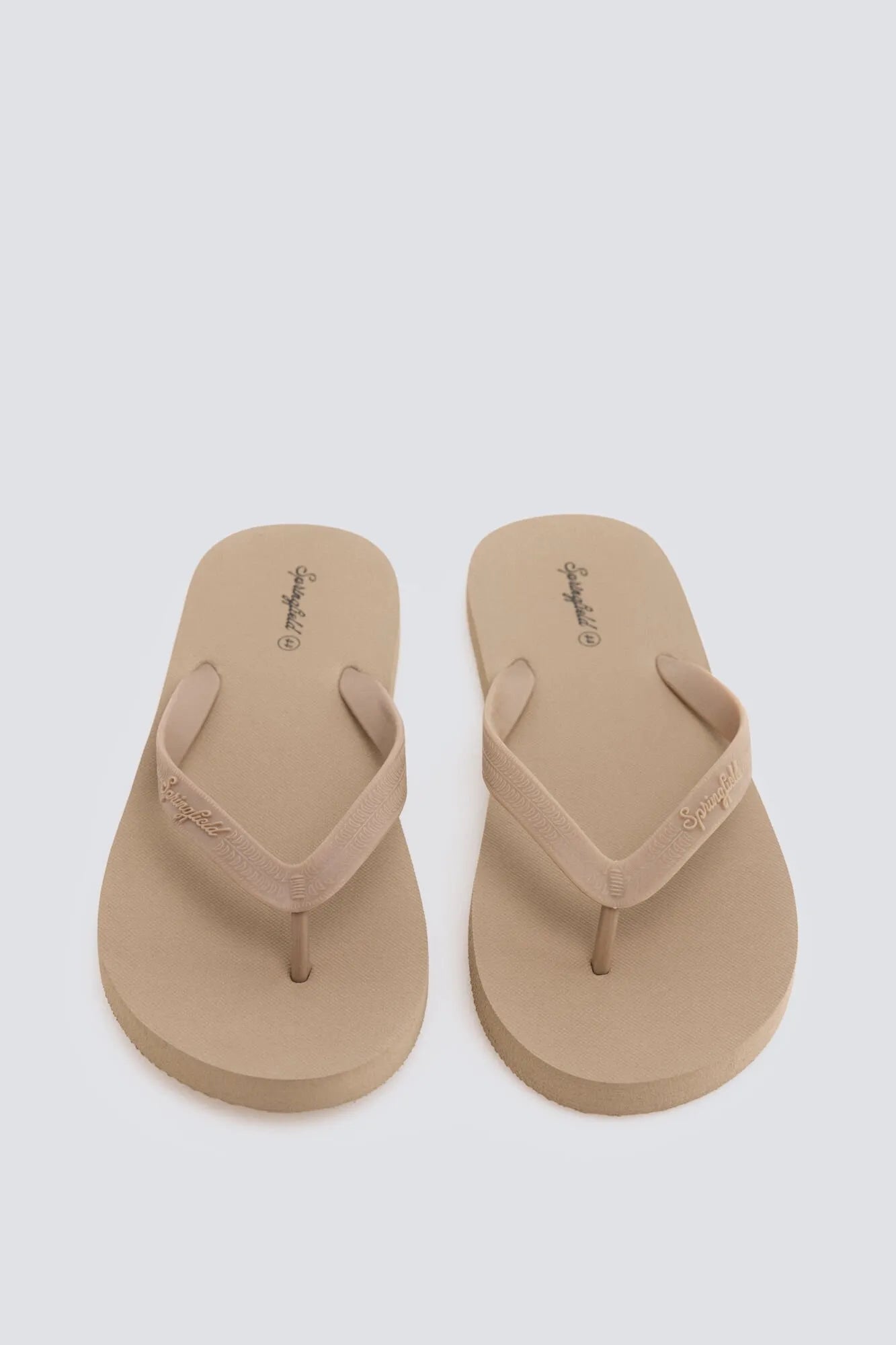 Springfield Beige Men Toe Post Sandal SKU: 2993197_54 Image 01