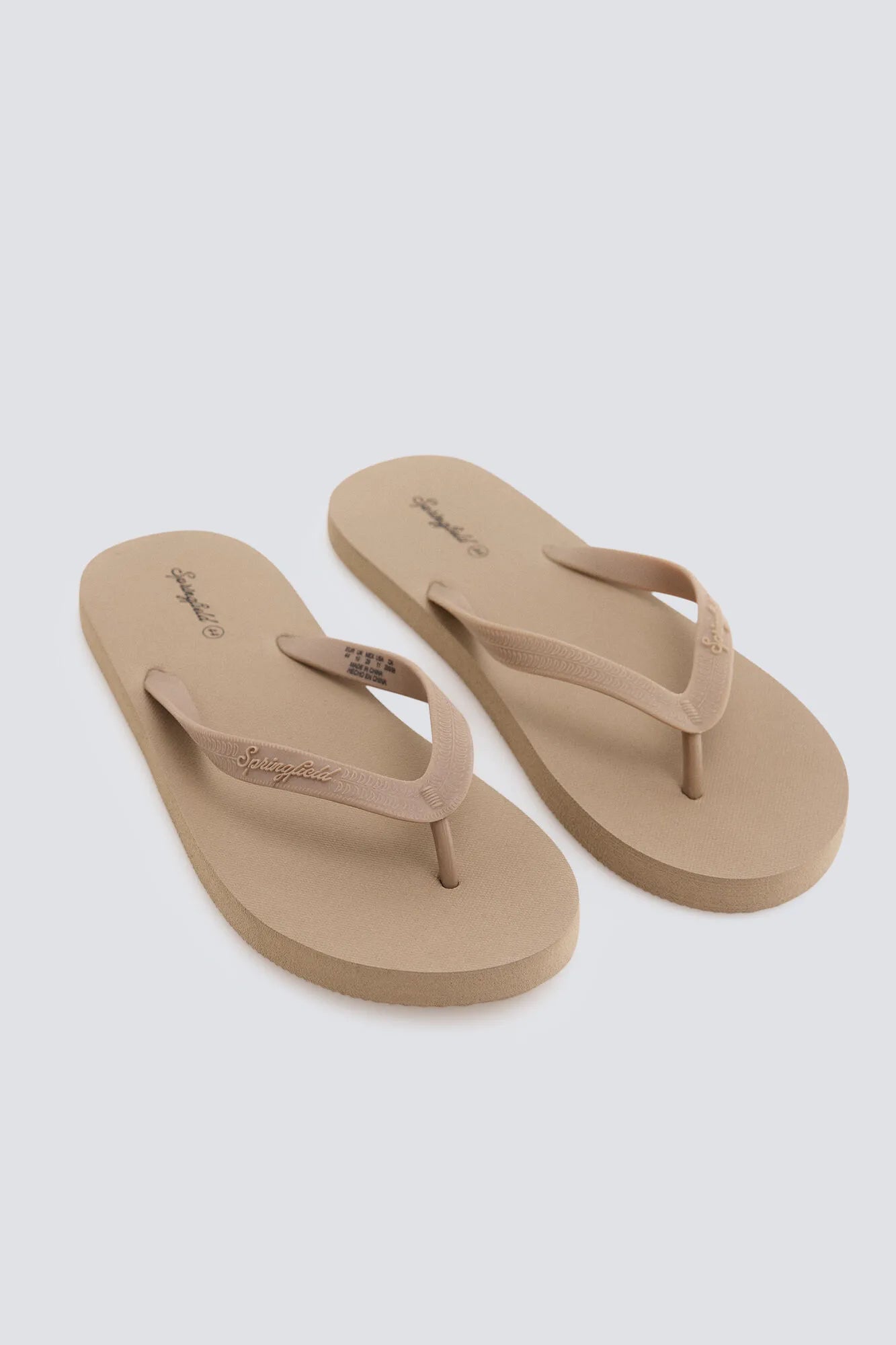 Springfield Beige Men Toe Post Sandal SKU: 2993197_54 Image 05