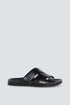 Springfield Black Men Strap Sandals SKU: 2993199_01 Image 01