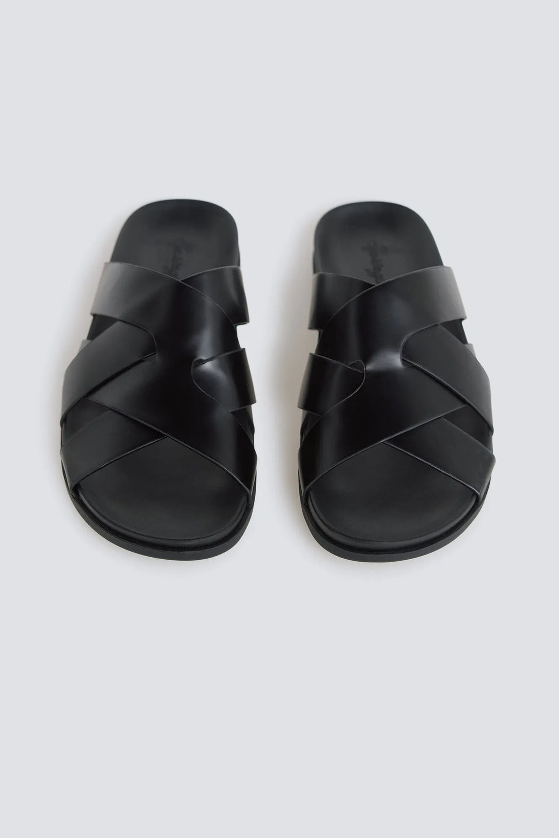 Springfield Black Men Strap Sandals SKU: 2993199_01 Image 02