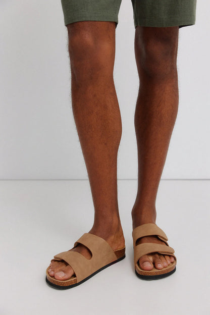 Springfield Brown Men Double Strap Velcro Sandal SKU: 2993203_30 Image 02