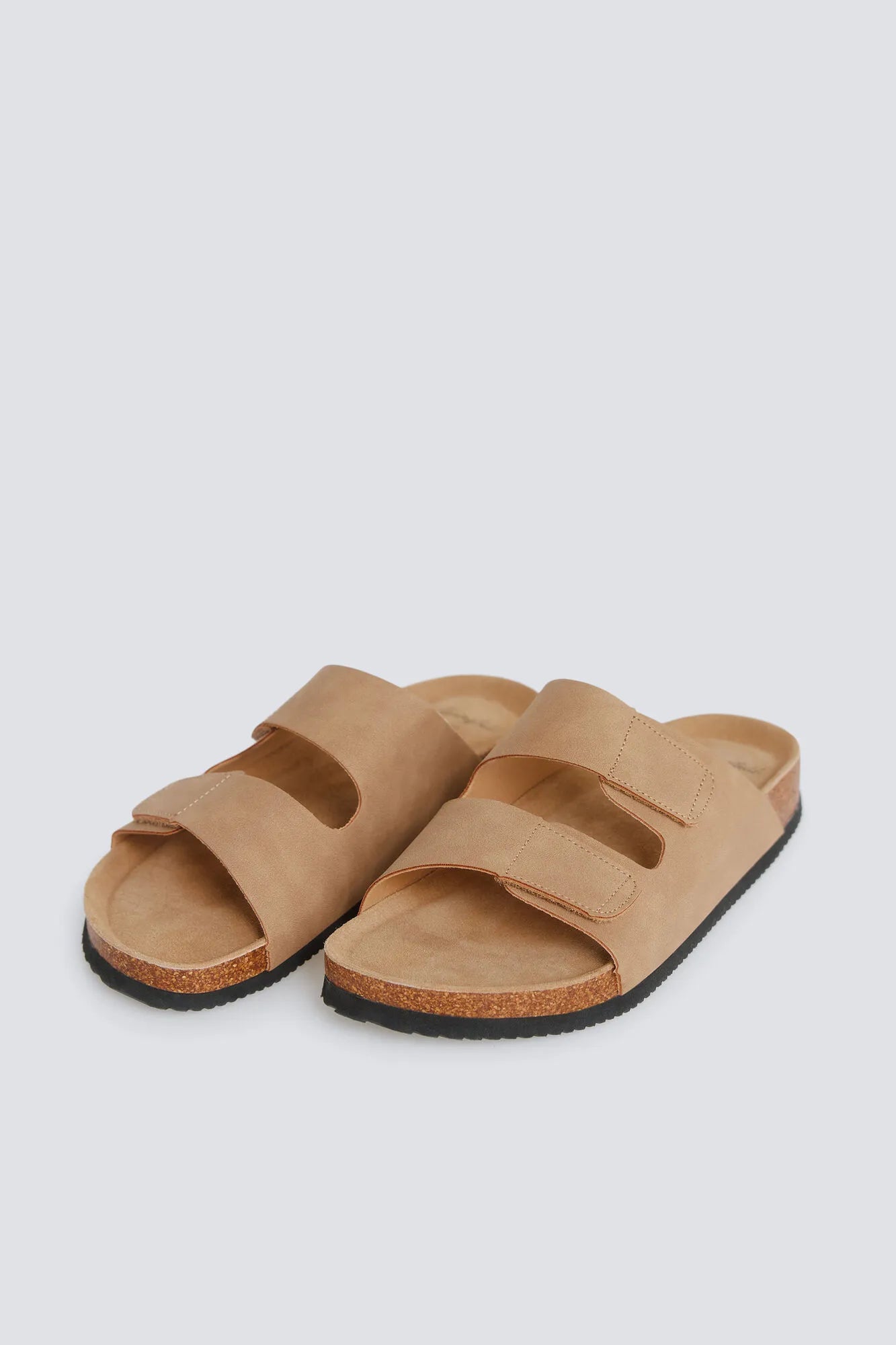 Springfield Brown Men Double Strap Velcro Sandal SKU: 2993203_30 Image 07